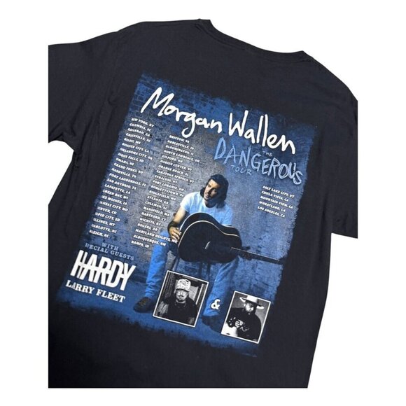MORGAN WALLEN Dangerous Tour Merch Country Music Tee Shirt Medium - Picture 4 of 5